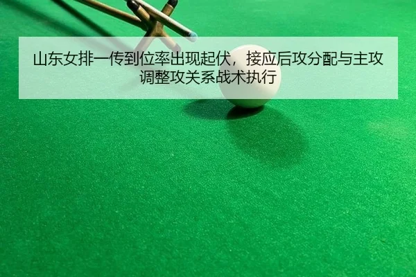 山东女排一传到位率出现起伏，接应后攻分配与主攻调整攻关系战术执行